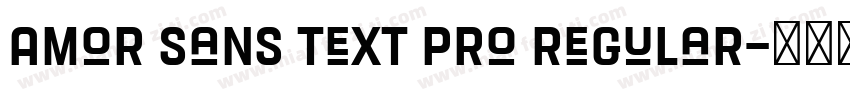 Amor Sans Text Pro Regular字体转换